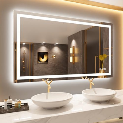 LOAAO 50"X30" LED Bathroom Mirror with Lights, UL Listed