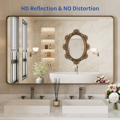 WEER Bronze Bathroom Vanity Mirror 48X30 Inch