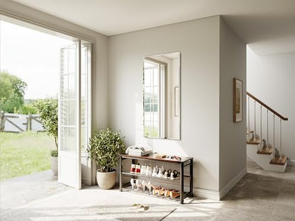 Frameless Bathroom Mirror 24"x48", Beveled Bathroom Mirror