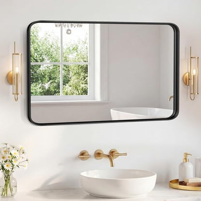 NEWBULIG Bathroom Mirror for Over Sink, 32X48 Inch Wall Vanity Mirror