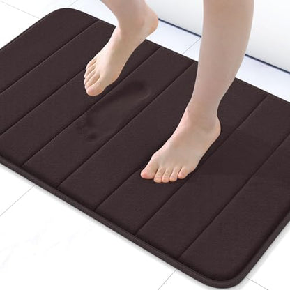 Buganda Memory Foam Bath Mat 30 x 20, Ultra Soft Absorbent Bathroom Rugs