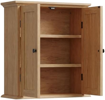 ChooChoo Bathroom Wall Cabinet with 2 Doors, Over The Toilet