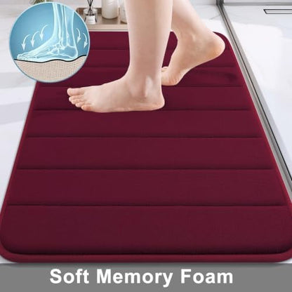 Buganda Memory Foam Bath Mat 31.5 x 20, Ultra Soft Absorbent Bathroom Rugs