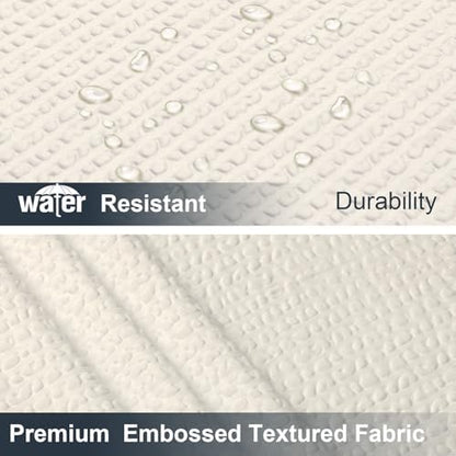 OWENIE Cream Shower Curtain for Bathroom 84 Inches Eatra Long, Elegant 3D Embossed Textured Cloth Waffle Shower Curtain, Modern Luxury Hotel Style, Water Repellent, Machine Washable, 72X84, Cream