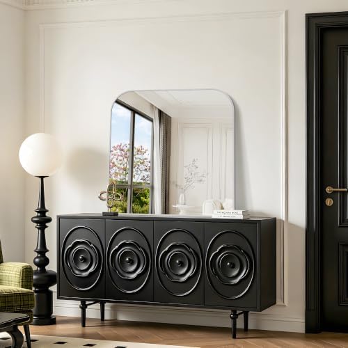 YIROMAN Bathroom Mirrors for Over Sink,36"x36" Silver Vanity Mirror