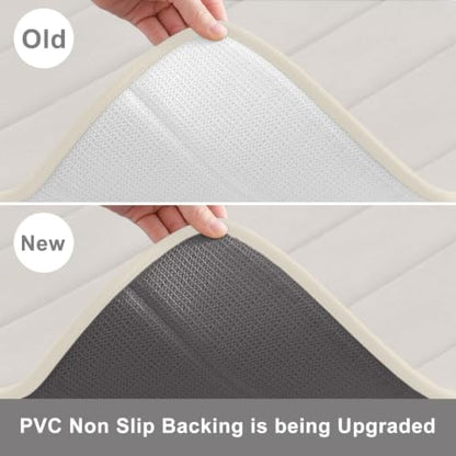 Buganda Memory Foam Bath Mat 47 x 20, Ultra Soft Absorbent Bathroom Rugs