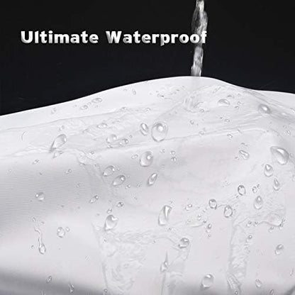 Titanker Extra Long Shower Curtain Liner Washable, 72 x 84 Inches, White Shower Liner Fabric with 2 Magnets, Waterproof Bathroom Long Shower Liner Polyester Soft Lightweight, White