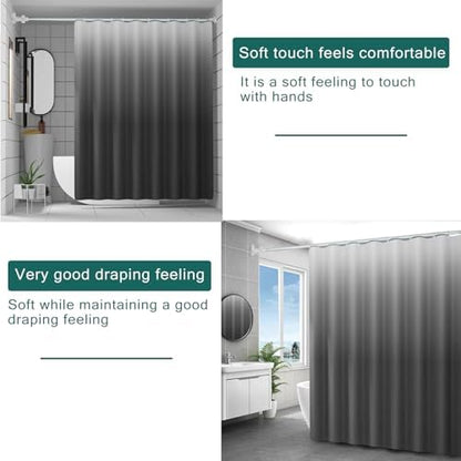 Shower Curtain Liner, 100% Waterproof Peva Shower Curtains with 3 Duty Heavy Bottom Magnets and 12 Rust Proof Grommets, 72x72 Weighted Shower Liner for Shower Stall, Bathtubs