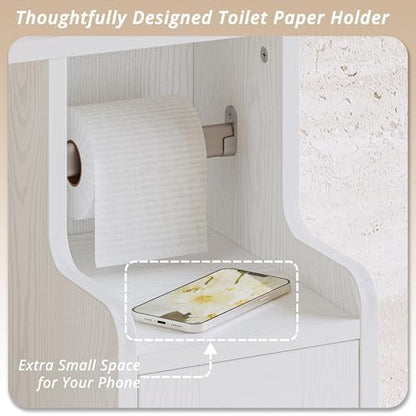 IRONCK 67 in Over The Toilet Storage Cabinet with Adjustable Shelves White