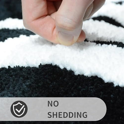 Get Naked Bath Mat, Non-Slip Bathroom Rug, Tufted Area Rug, Slogan Bathroom Rug, Black Bathroom Mat, Novelty Bath Mat, Absorbent Bathtub Mat - Black,16"x24"