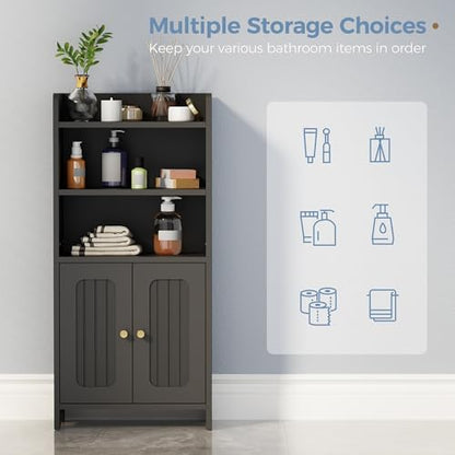 BEWISHOME Bathroom Storage Cabinet,Small Floor Cabinet,Toilet Paper Cabinet