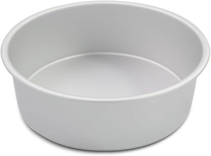 8×4 round Cake Pan,Aluminum cake tin baing pan for birthday cake party (8×4 round Cake Pan)