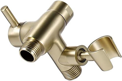 G-Promise Solid Metal Shower Head Diverter with Holder 3-Way