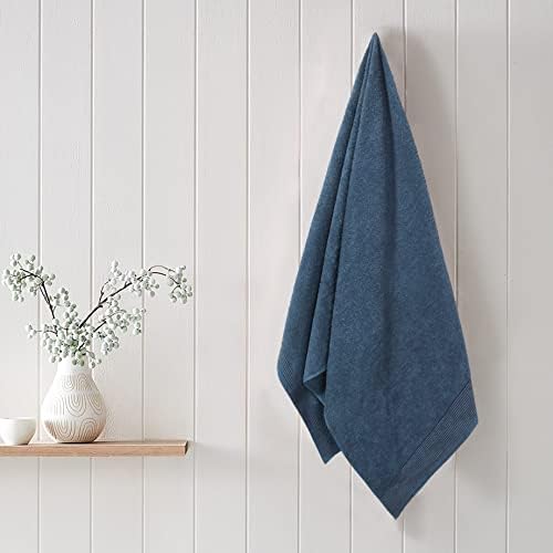 BELIZZI HOME Ultra Soft 2 Pack Oversized Bath Towel Set 28x55 inches, 100% Cotton Large Bath Towels, Ultra Absorbant Compact Quickdry & Lightweight Towel, Ideal for Gym Travel Camp Pool - Mineral Blue