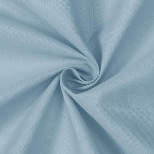 N&Y HOME Fabric Shower Curtain or Liner with Magnets, Blue Fog