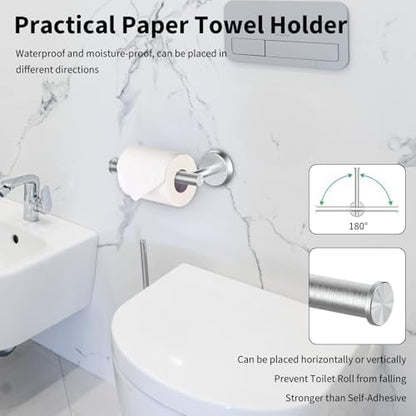 Newfun 10-Pieces Brushed Nickel Bathroom Hardware Set 24 Inch