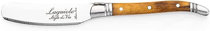 Laguiole Style De Vie Cheese Knives, Luxury Line, Olive Wood, Set of 3 Pieces, Giftbox Included