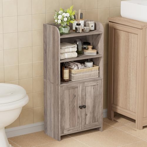 Homhedy Small Bathroom Storage Cabinet, Toilet Paper Storage Cabinet