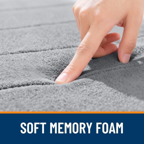 OLANLY Memory Foam Bath Mat 35x24, Super Soft and Absorbent Bathroom Rugs