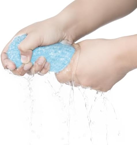 MaopaoBeauty Thicker Hair Drying Towels, Quick Drying Towels for Hair with Button, Super Absorbent Hair Turbans for Wet Hair Long Thick Curly Hair, Soft Hair Drying Towel Wrap, Light Blue