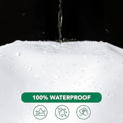 Fabric Shower Curtain Liner 72x72 Inch-White Waterproof Bathroom Curtains