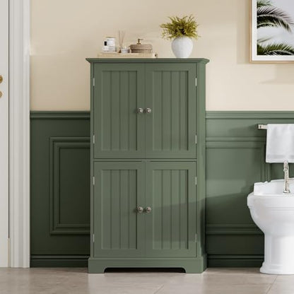 ChooChoo Bathroom Floor Cabinet with Adjustable Shelves