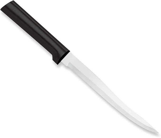 Rada Cutlery Carver Boning Knife (W208), 6.63" Stainless Steel Blade, Black Handle