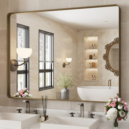 WEER Bronze Bathroom Vanity Mirror 48X36 Inch