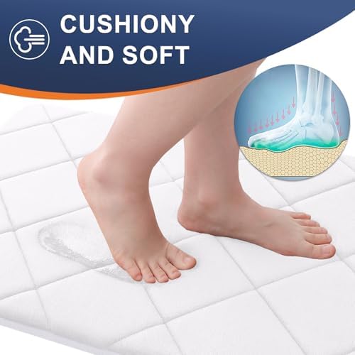 OLANLY Memory Foam Bath Mat 59x24, Ultra Soft and Absorbent Bathroom Rugs
