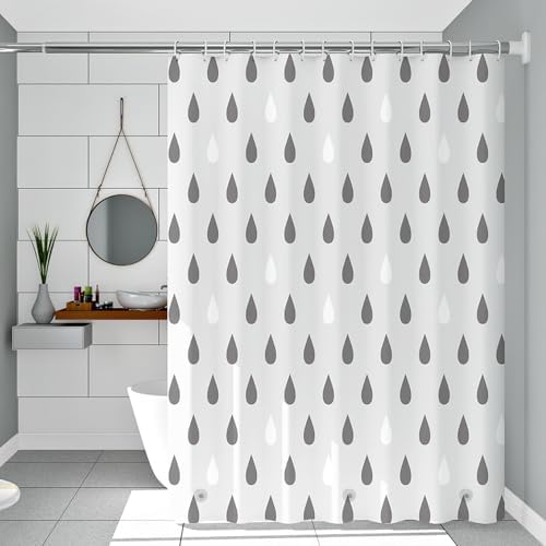 Shower Curtain Liner, 100% Waterproof Peva Shower Curtains with 3 Duty Heavy Bottom Magnets and 12 Rust Proof Grommets, 72x72 Weighted Shower Liner for Shower Stall, Bathtubs