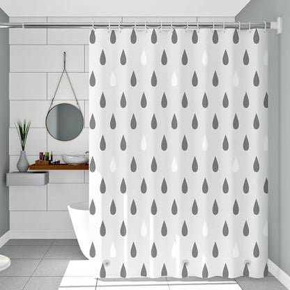 Shower Curtain Liner, 100% Waterproof Peva Shower Curtains with 3 Duty Heavy Bottom Magnets and 12 Rust Proof Grommets, 72x72 Weighted Shower Liner for Shower Stall, Bathtubs