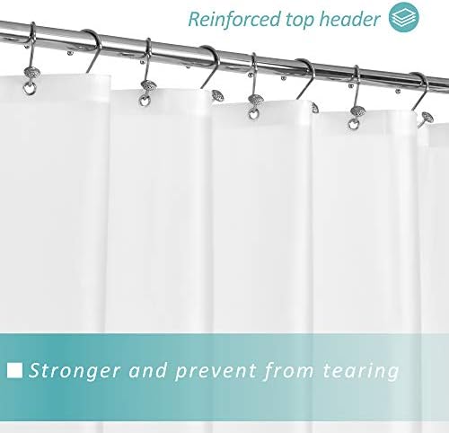 Mrs Awesome 72x78 Long Shower Curtain Liner Frost