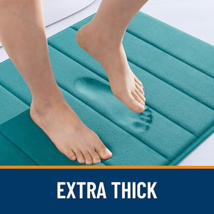OLANLY Memory Foam Long Bathroom Rugs Runner 44x24, Super Soft Absorbent