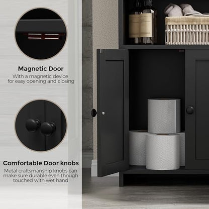 Homhedy Small Bathroom Storage Cabinet, Toilet Paper Storage Cabinet