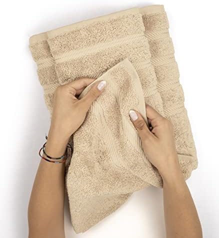 American Soft Linen 100% Cotton Luxury Turkish Towels, 4 PC Hand Towel Set