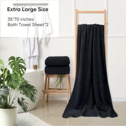 HOMEXCEL Bath Sheets 2PK, 35x70 in, Absorbent&Soft, Extra Large Bath Towel