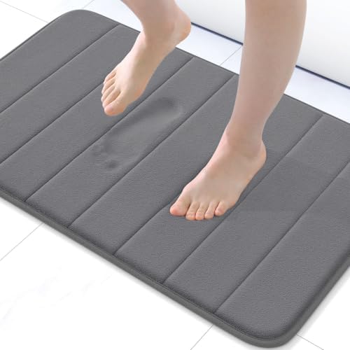 Buganda Memory Foam Bath Mat 24 x 16, Ultra Soft Absorbent Bathroom Rugs