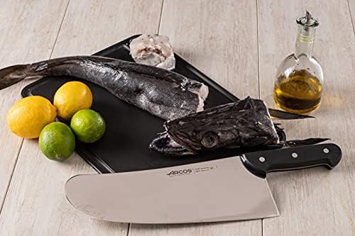 ARCOS Fishmonger Knife 12 Inch - Nitrum Stainless Steel and 300 mm blade. 700 gr. Ergonomic Polyoxymethylene POM Handle. Series Universal. Flexible blade and a smooth edge.Greater control. Color Black