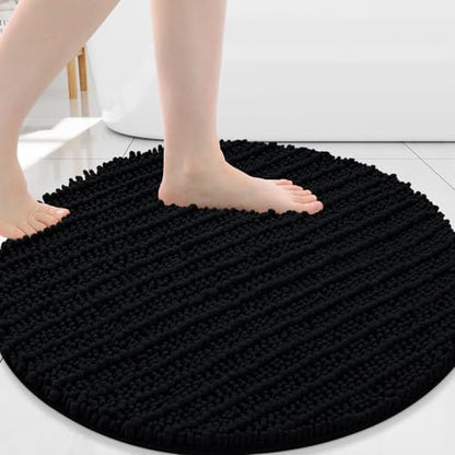 Arotive Round Bathroom Rugs 30x30, Soft Absorbent Chenille Shaggy Bath Mat