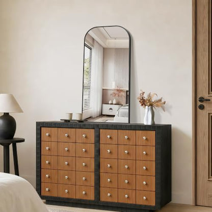 YIROMAN Bathroom Mirrors for Over Sink,18"x36" Black Bathroom Vanity Mirror