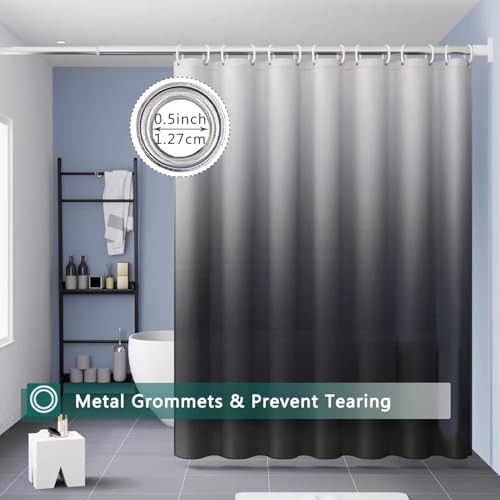 Shower Curtain Liner, 100% Waterproof Peva Shower Curtains with 3 Duty Heavy Bottom Magnets and 12 Rust Proof Grommets, 72x72 Weighted Shower Liner for Shower Stall, Bathtubs
