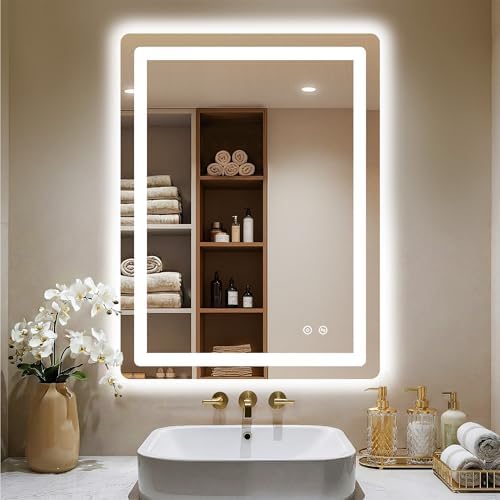 LED Bathroom Mirror, 24"x32" Bathroom Vanity Mirror with Lights