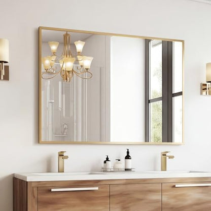 Sweetcrispy Bathroom Mirror for Over Sink, 30" x 40" Rectangle