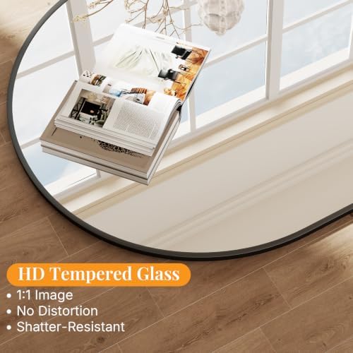 Sweetcrispy 30"x40" Arched Bathroom Mirror, Bathroom Mirrors for Over Sink