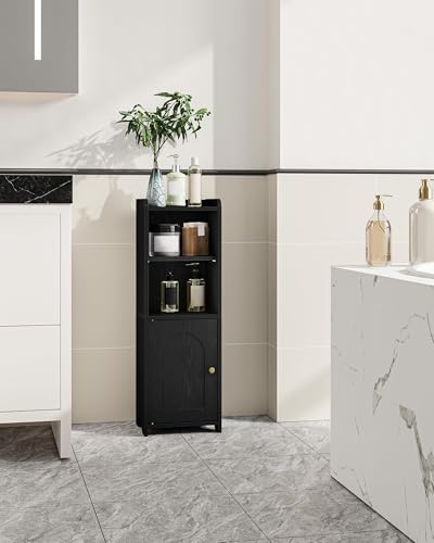 Hzuaneri Bathroom Storage Cabinet, Narrow Toilet Paper Cabinets with Doors