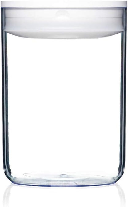 Click Clack Pantry Canister, 2.4-Quart, White Lid