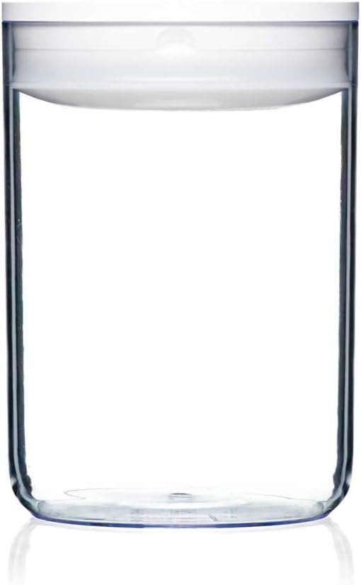 Click Clack Pantry Canister, 2.4-Quart, White Lid