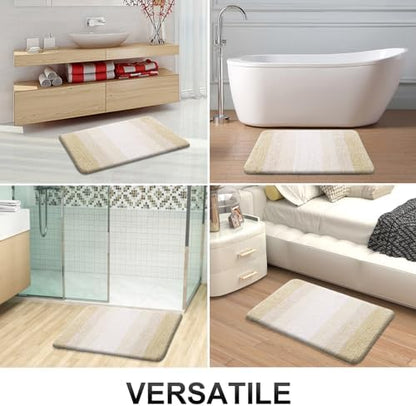 OLANLY Bathroom Runner Rug 47x24, Extra Soft Absorbent Microfiber Bath Rugs