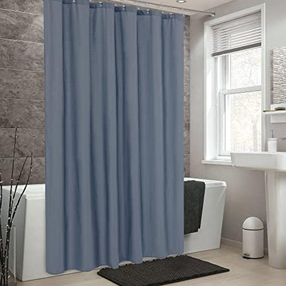 ALYVIA SPRING Waterproof Fabric Shower Curtain or Liner Stone Blue, 72x72