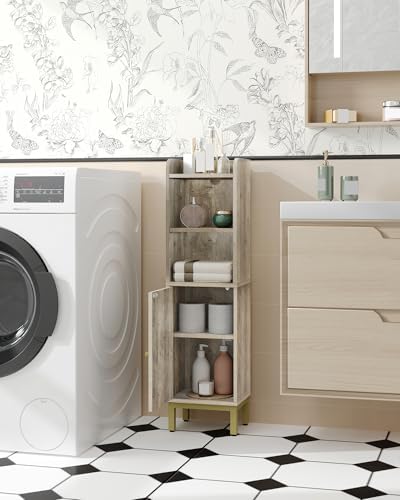 Hzuaneri Bathroom Storage Cabinet, Small Corner Floor Cabinet